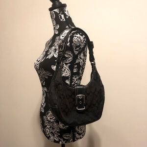 Coach purse- black/brown